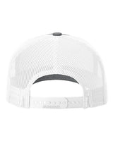 Richardson 112FPR Five-Panel Trucker with Rope Cap #color_Heather Grey/ White