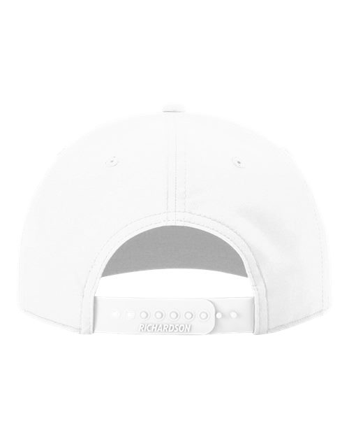 Richardson 258 Five Panel Classic Rope Cap #color_White/ Navy