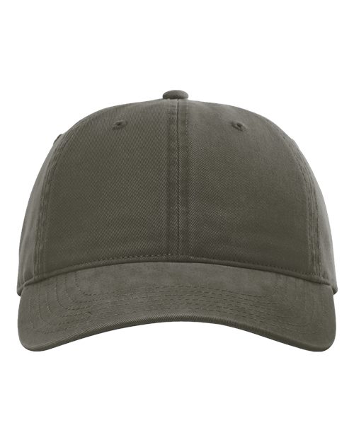 Richardson 326 Peach Twill Dad Hat #color_Army Green