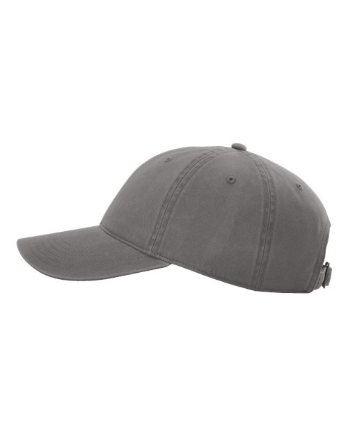 Richardson 326 Peach Twill Dad Hat #color_Charcoal