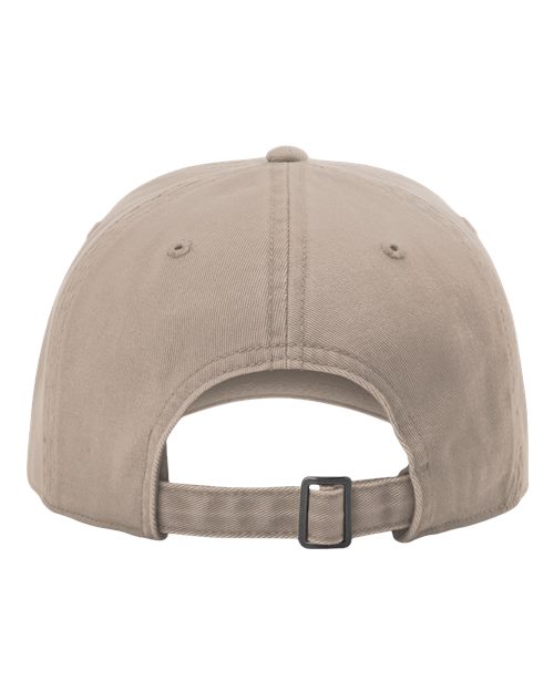 Richardson 326 Peach Twill Dad Hat #color_Dark Khaki