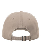 Richardson 326 Peach Twill Dad Hat #color_Dark Khaki