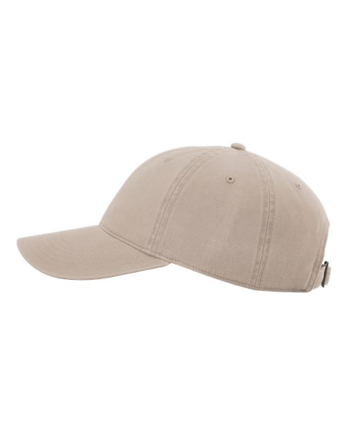 Richardson 326 Peach Twill Dad Hat #color_Dark Khaki