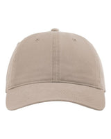 Richardson 326 Peach Twill Dad Hat #color_Dark Khaki