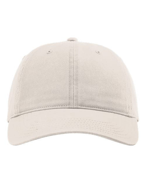 Richardson 326 Peach Twill Dad Hat #color_Stone