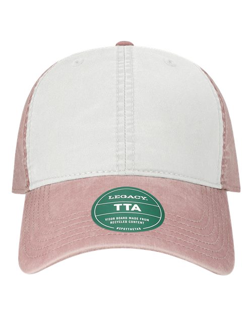LEGACY TTA Terra Twill Cap #color_White/ Dusty Rose