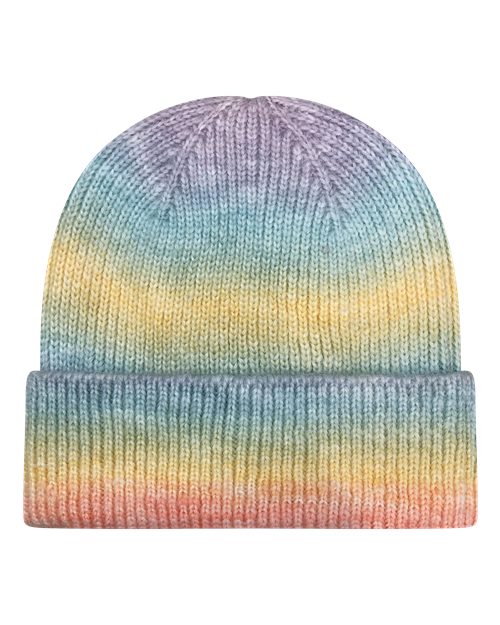 LEGACY KTDRB Tie-Dyed Ribbed Beanie #color_Sherbet