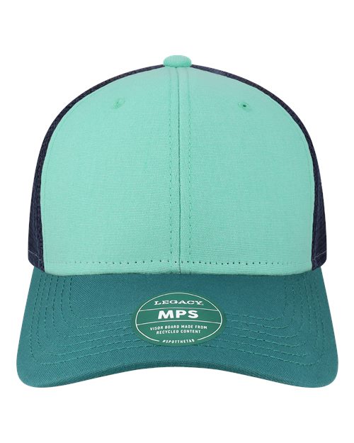 LEGACY MPS Mid-Pro Snapback Trucker Cap #color_Mint/ Marine/ Navy