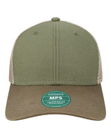 LEGACY MPS Mid-Pro Snapback Trucker Cap #color_Olive/ Dark Olive/ Dark Khaki