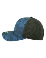 LEGACY REMPA Reclaim Mid-Pro Adjustable Cap #color_Blue Camo/ Black