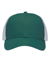 Sportsman SP1450 Traditional Lo-Pro Mesh Back Trucker Fit Cap #color_Chino Forest Green/ White