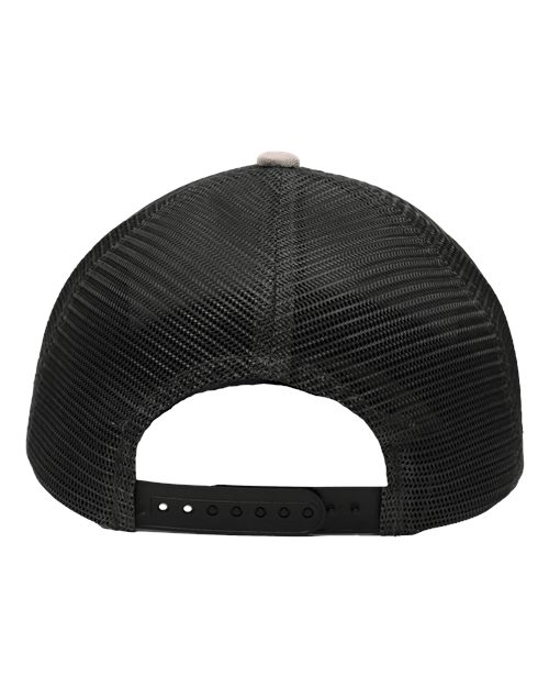 Sportsman SP1450 Traditional Lo-Pro Mesh Back Trucker Fit Cap #color_Chino Khaki/ Black