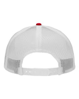 Sportsman SP1450 Traditional Lo-Pro Mesh Back Trucker Fit Cap #color_Chino Red/ White