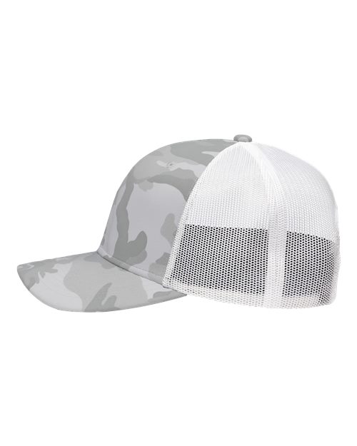 Sportsman SP1450 Traditional Lo-Pro Mesh Back Trucker Fit Cap #color_White Camo/ White