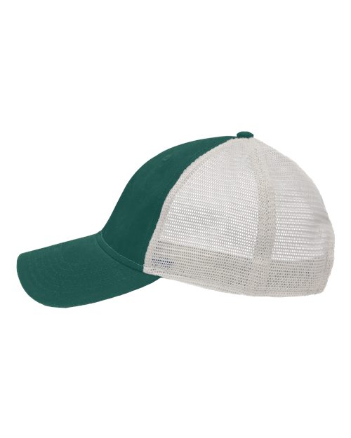 Sportsman SP1750 Mesh Dad Hat Fit #color_Forest Green/ Stone