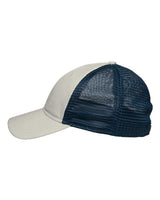 Sportsman SP1750 Mesh Dad Hat Fit #color_Stone/ Navy