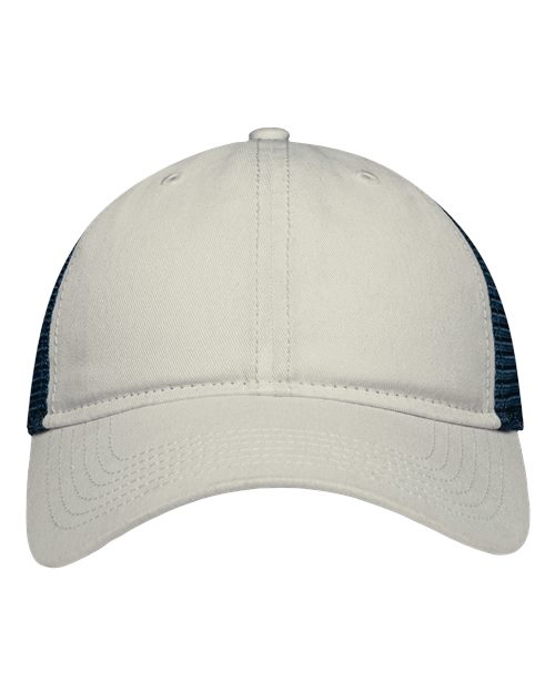 Sportsman SP1750 Mesh Dad Hat Fit #color_Stone/ Navy
