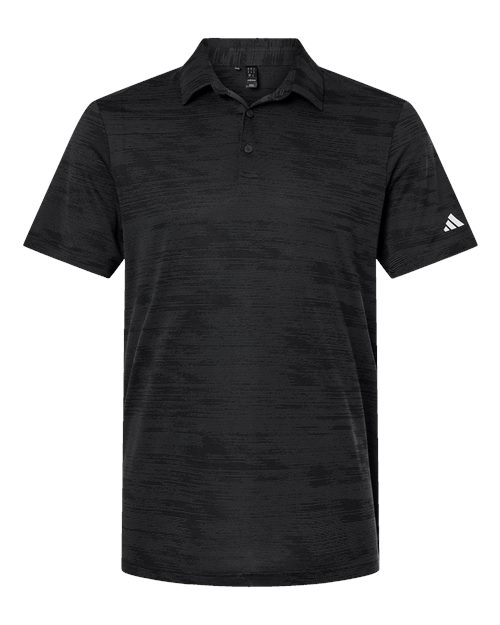 Adidas A2005 Ultimate365 Textured Stripe Polo #color_Carbon/ Black