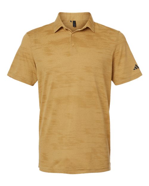 Adidas A2005 Ultimate365 Textured Stripe Polo #color_Oat/ Golden Beige
