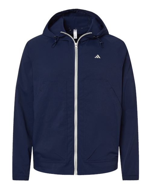 Adidas A2007 Go-To Utility DWR Full-Zip Jacket #color_Collegiate Navy