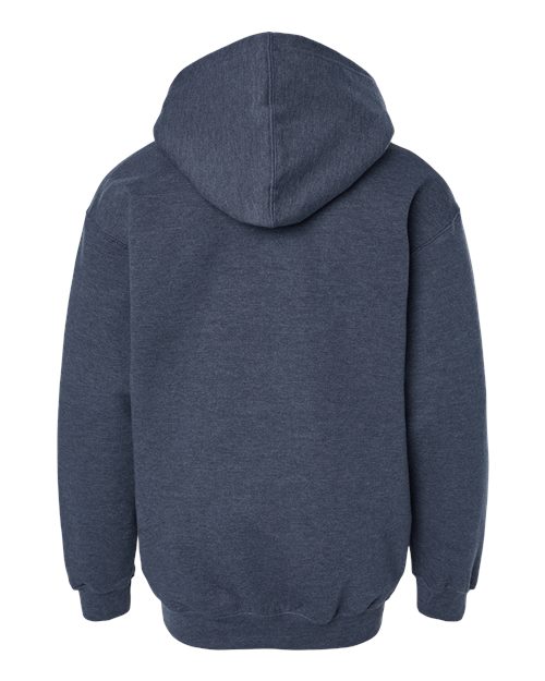 Tultex 320Y Youth Hooded Sweatshirt #color_Heather Denim