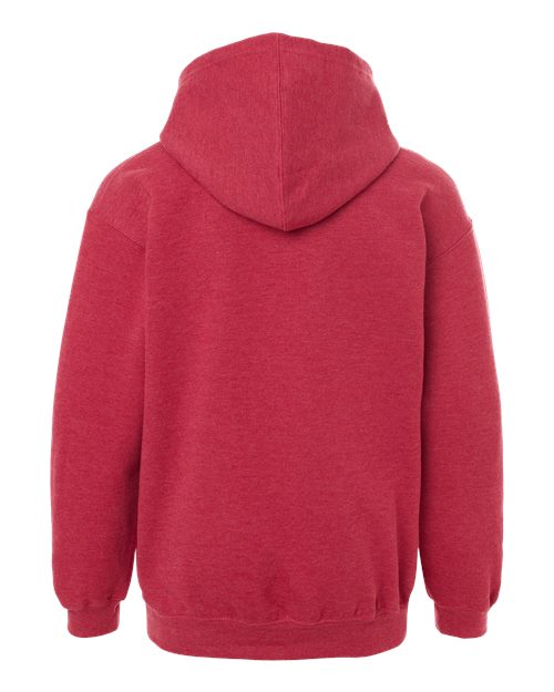 Tultex 320Y Youth Hooded Sweatshirt #color_Heather Red