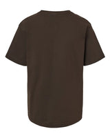 M&O 4850 Youth Gold Soft Touch T-Shirt #color_Chocolate