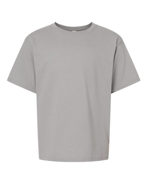 M&O 4850 Youth Gold Soft Touch T-Shirt #color_Gravel