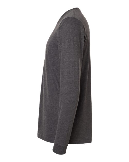 Tultex 202LS Fine Jersey Long Sleeve T-Shirt #color_Heather Charcoal