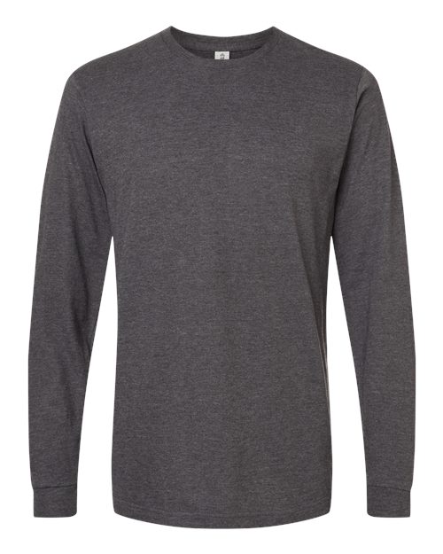 Tultex 202LS Fine Jersey Long Sleeve T-Shirt #color_Heather Charcoal