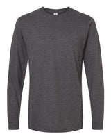 Tultex 202LS Fine Jersey Long Sleeve T-Shirt #color_Heather Charcoal