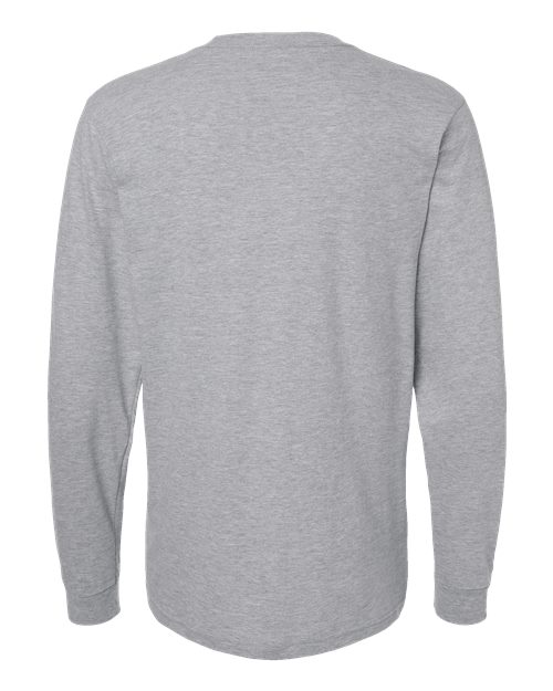 Tultex 202LS Fine Jersey Long Sleeve T-Shirt #color_Heather Grey