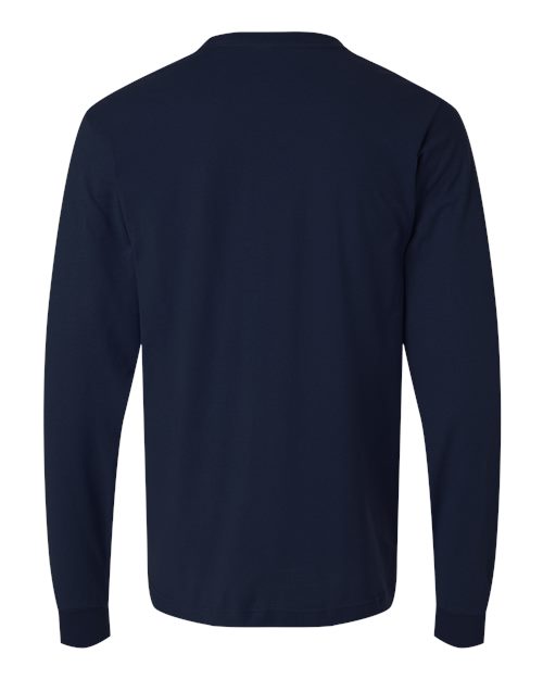 Tultex 202LS Fine Jersey Long Sleeve T-Shirt #color_Navy