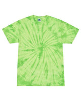 Tie-Dye CD101Y Youth 5.4 oz. 100% Cotton Spider T-Shirt #color_SPIDER LIME