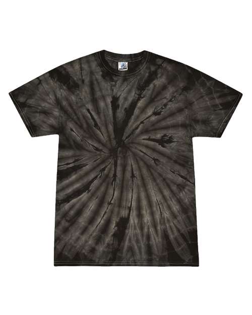 Tie-Dye CD101Y Youth 5.4 oz. 100% Cotton Spider T-Shirt #color_SPIDER BLACK