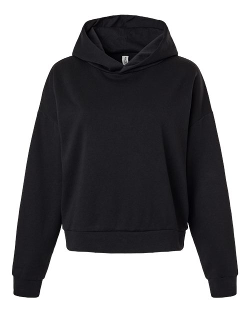 Independent Trading Co. PRM2600 Women's California Wave Wash Sunday Hooded Sweatshirt #color_Black