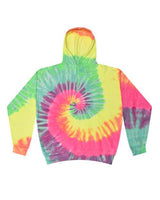 Colortone 8777 Tie-Dyed Hooded Sweatshirt #color_Minty Rainbow