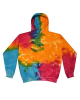 Colortone 8777 Tie-Dyed Hooded Sweatshirt #color_Multi Rainbow