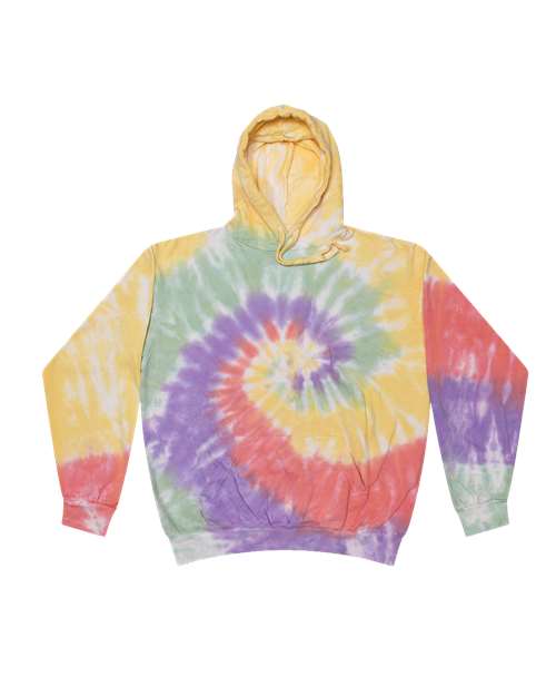 Colortone 8777 Tie-Dyed Hooded Sweatshirt #color_Zen Rainbow