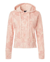 MV Sport W24105 Women's Maddie Floral Print Hooded Sweatshirt #color_Cameo Pink