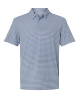 Adidas A702 Printed Blend Polo #color_Blue Dawn Melange