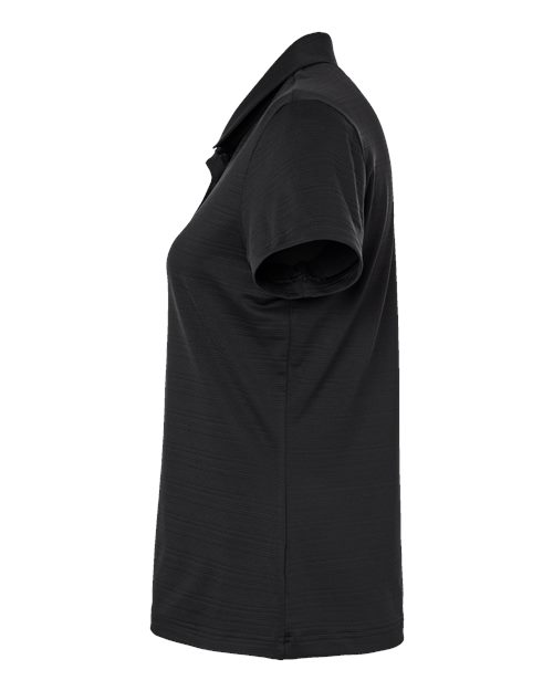 Adidas A707 Women's Textured Stripe Polo #color_Black