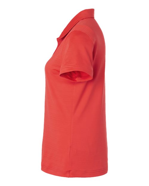 Adidas A707 Women's Textured Stripe Polo #color_Bright Red