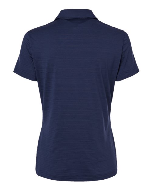 Adidas A707 Women's Textured Stripe Polo #color_Dark Blue