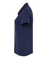 Adidas A707 Women's Textured Stripe Polo #color_Dark Blue