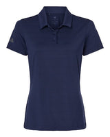 Adidas A707 Women's Textured Stripe Polo #color_Dark Blue