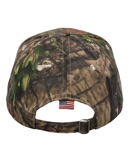 Kati LC350 Camo Woven USA Flag Cap #color_Xtra/ USA Flag