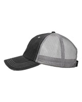 Valucap VC990 Contrast Stitch Cap #color_Black/ Grey