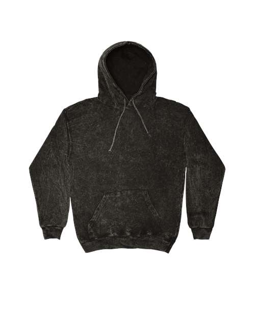Colortone 8300 Mineral Wash Hooded Sweatshirt #color_Black
