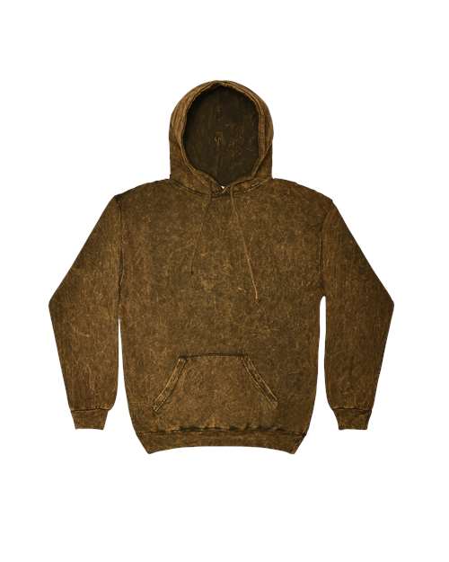 Colortone 8300 Mineral Wash Hooded Sweatshirt #color_Brown